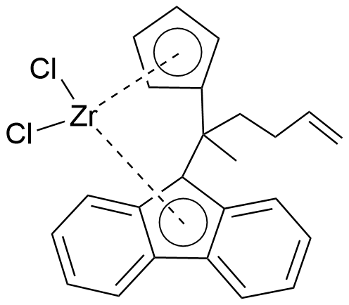 二氯[η10-2,4-环戊二烯-1-亚基（1-甲基-4-戊烯亚基）-9H-芴-9-亚基]锆